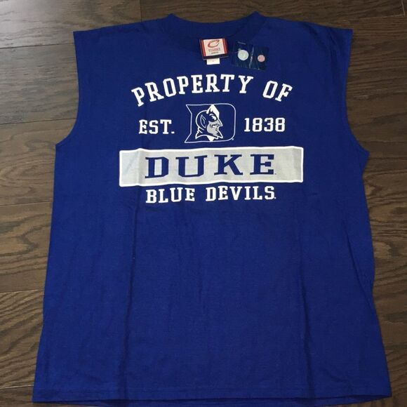 New Duke Blue Devils basketball tank sleeveless work out guns 💪 mens T shirt XL - Picture 1 of 2